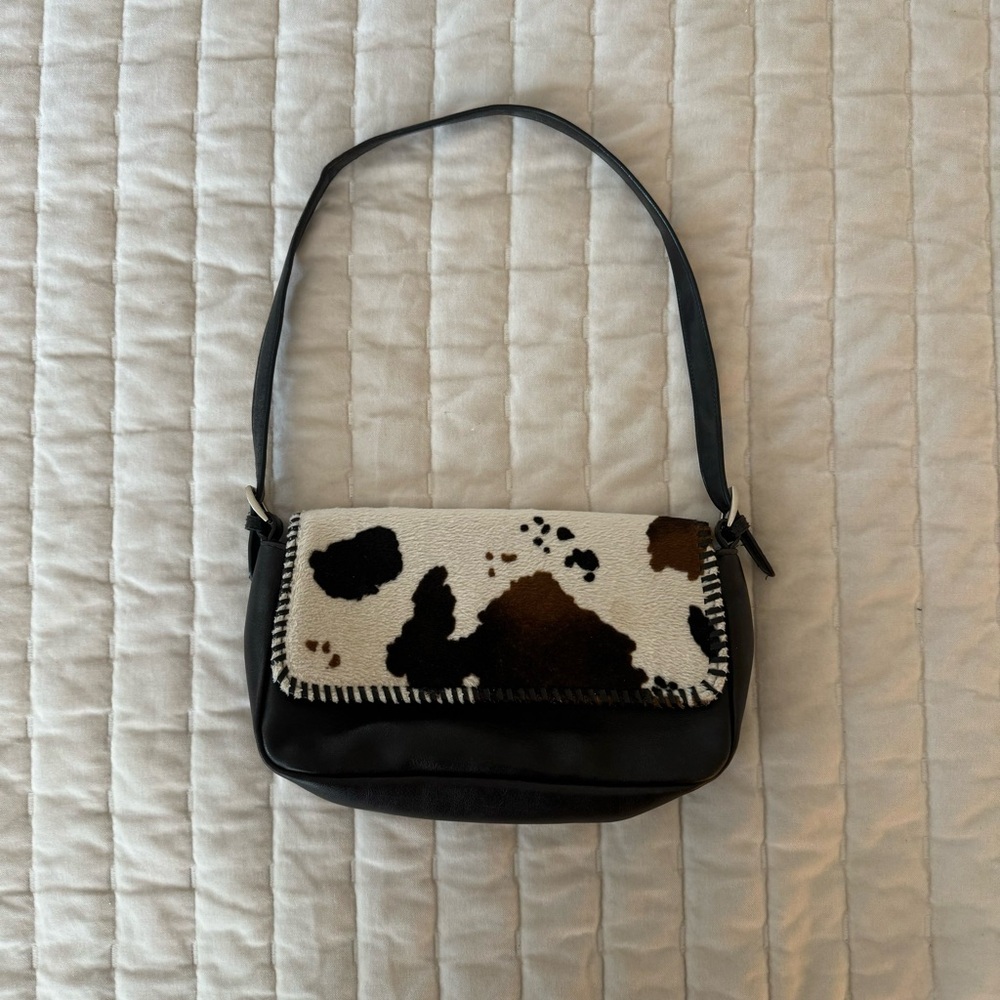 Cow Print Shoulder Bag Purse